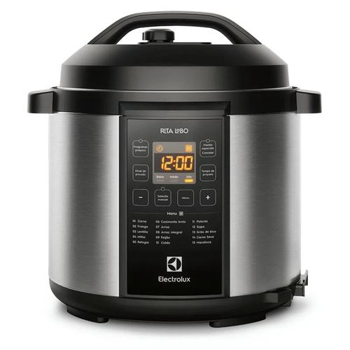 Panela de Pressão Elétrica 6L Preta 15 Receitas Electrolux LED (PCC20)